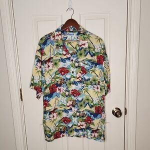 Utility Men's Hawaiian Aloha Shirt Size M